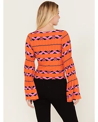 Wrangler Women's Southwestern Striped Long Sleeve Shirt