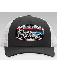 Ropesmart Men's Gray Serape Live Free Embroidered Patch Mesh-Back Ball Cap