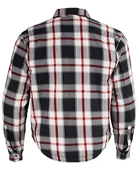 Milwaukee Performance Men's Aramid Reinforced Plaid Flannel Biker Shirt - Big & Tall