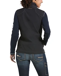 Ariat Women's Black Rebar Stretch Canvas Softshell Vest