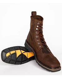 Cody James Men's Mustang Lace-Up Kiltie Work Boots - Soft Toe