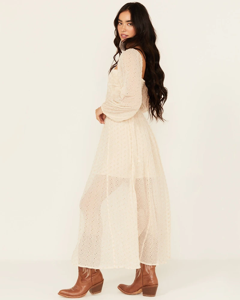 Free People Women's Malina Long Sleeve Maxi Dress
