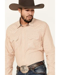 Cody James Men's Reckoning Striped Print Long Sleeve Snap Western Shirt
