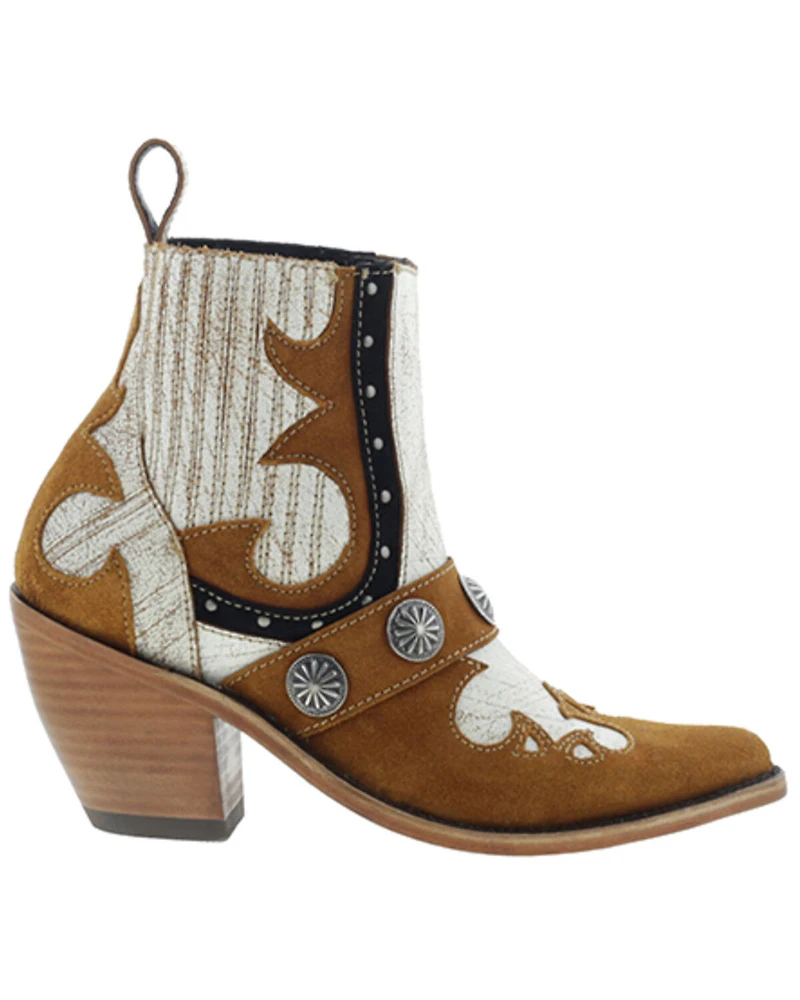 Liberty Black Women's Cobre Alejandra Concho Western Booties - Round Toe
