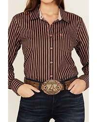 Ariat Women's Kirby Striped Long Sleeve Button-Down Stretch Western Shirt