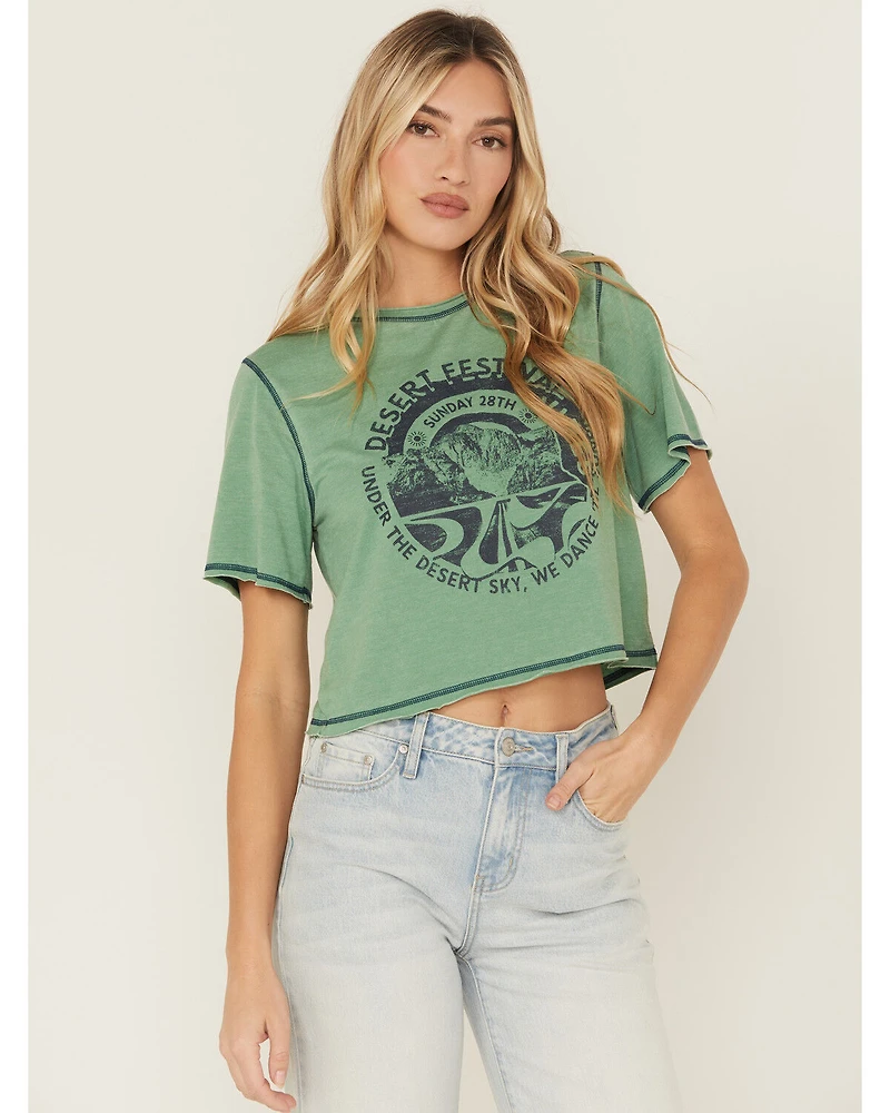 Cleo + Wolf Women's Desert Festival Short Sleeve Graphic Tee