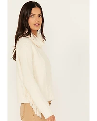 Shyanne Women's Cable Fringe Sweater