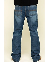 Cody James Men's Wolfstooth Wash Duke Relaxed Bootcut Stretch Denim Jeans