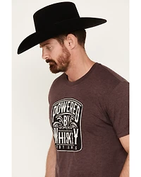 Cody James Men's Powered By Whiskey Short Sleeve Graphic T-Shirt