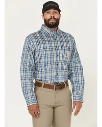 Carhartt Men's FR Force Rugged Flex® Loose Fit Twill Long Sleeve Button-Down Work Shirt