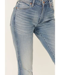 Wrangler Women's Medium Wash Westward Mid Rise Bootcut Stretch Denim Jeans