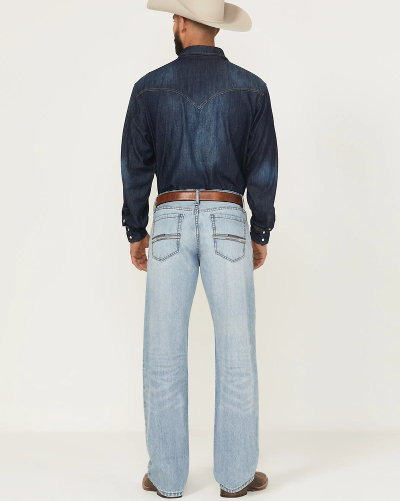 Cinch Men's Grant Light Wash Relaxed Bootcut Rigid Denim Jeans