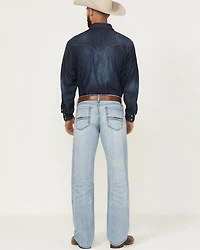 Cinch Men's Grant Light Wash Relaxed Bootcut Rigid Denim Jeans