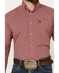 Ariat Men's Porter Plaid Print Long Sleeve Button-Down Performance Shirt
