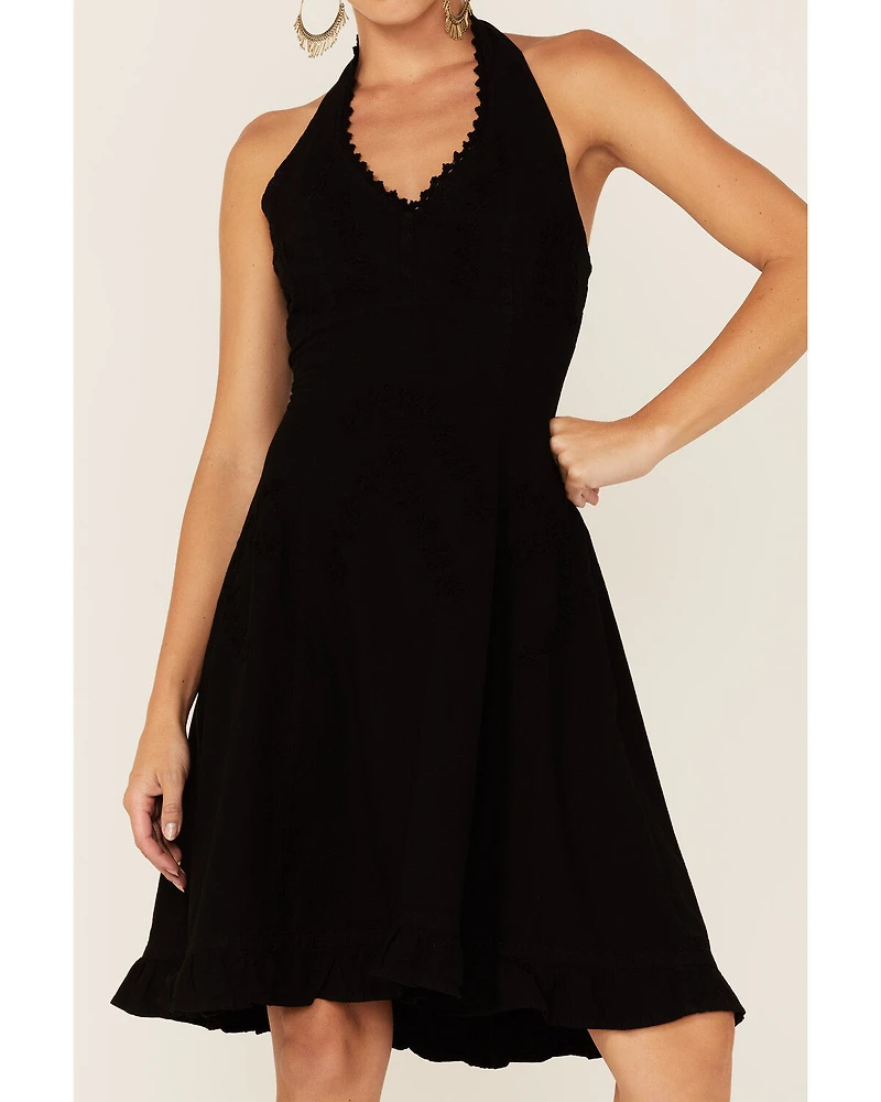 Scully Peruvian Cotton Halter Top Mini Dress