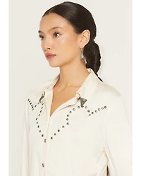 Idyllwind Women's Fairlawn Sateen Studded Long Sleeve Button-Down Western Shirt