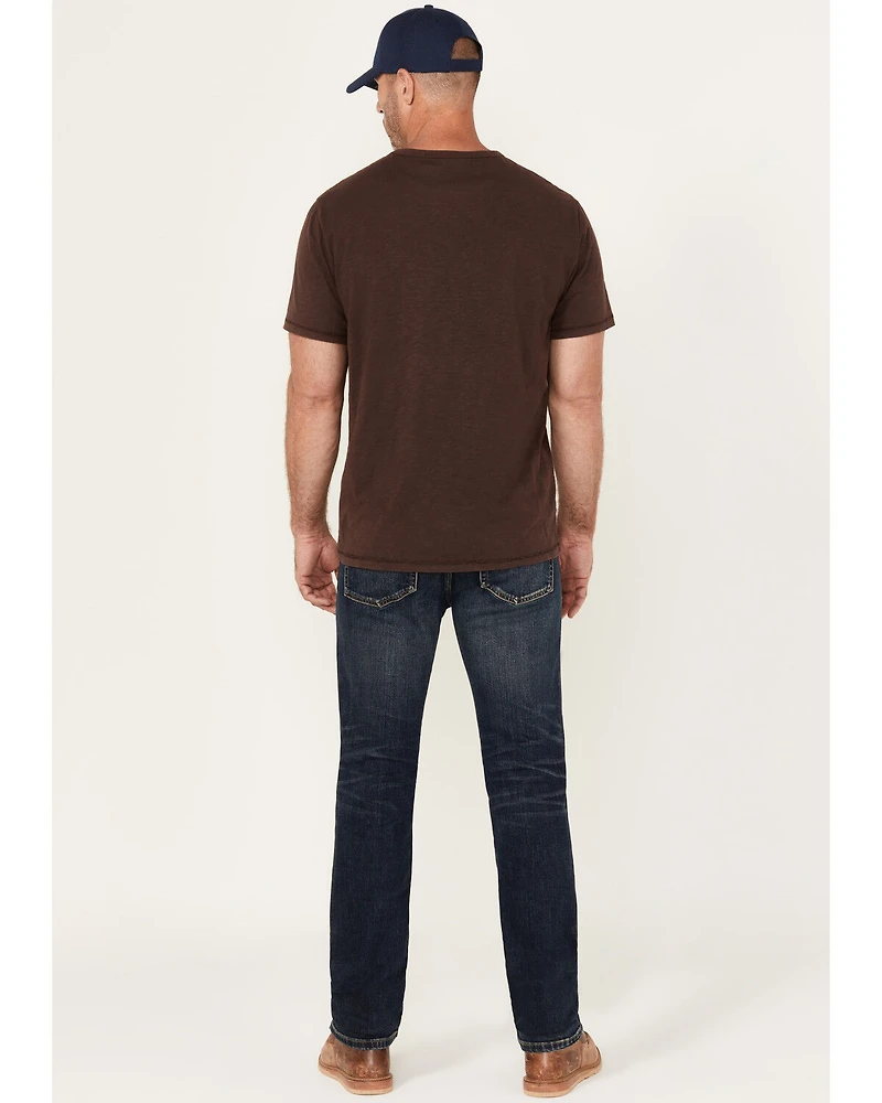 Brothers and Sons Men's Drifter Wash Tucker Slim Straight Stretch Denim Jeans