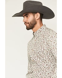 Cody James Men's Picher Floral Print Long Sleeve Button-Down Stretch Western Shirt