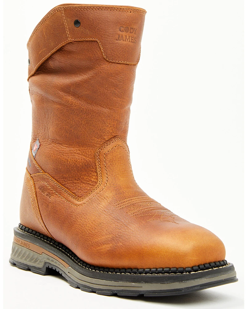 Cody James Men's 11" Waterproof Insulated Pull-On Work Boots - Composite Toe
