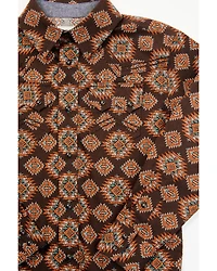 Cody James Toddler Boys' Bite The Bullet Southwestern Print Long Sleeve Western Shirt