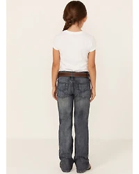 Wrangler Girls' Everyday Mid-Rise Boot Jeans
