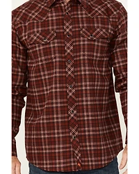 Carhartt Men's FR Plaid Print Long Sleeve Snap Western Work Shirt