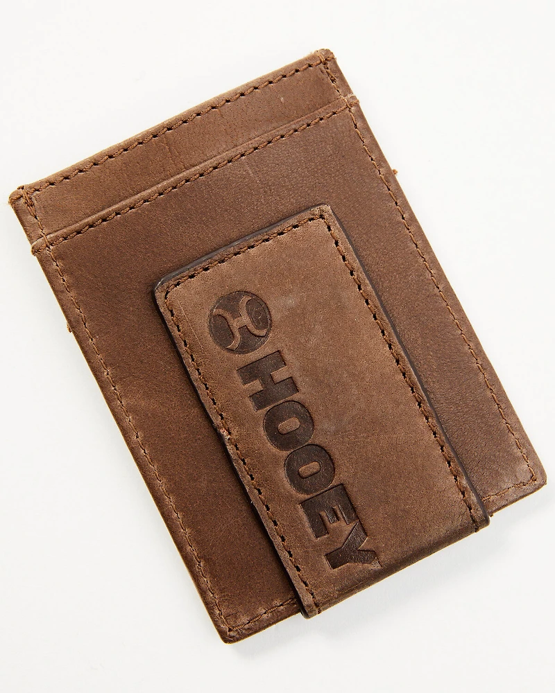 Hooey Men's Hands Up Basket Weave Money Clip