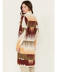 Shyanne Women's Geo Print Duster Cardigan