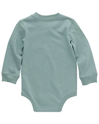 Carhartt Infant Boys' Solid Pocket Long Sleeve Onesie