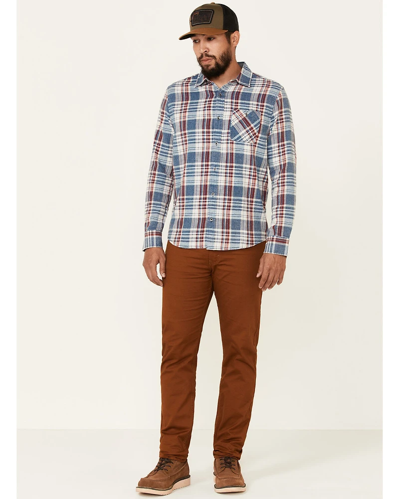 Flag & Anthem Men's Valinda Large Plaid Long Sleeve Button Down Western Shirt