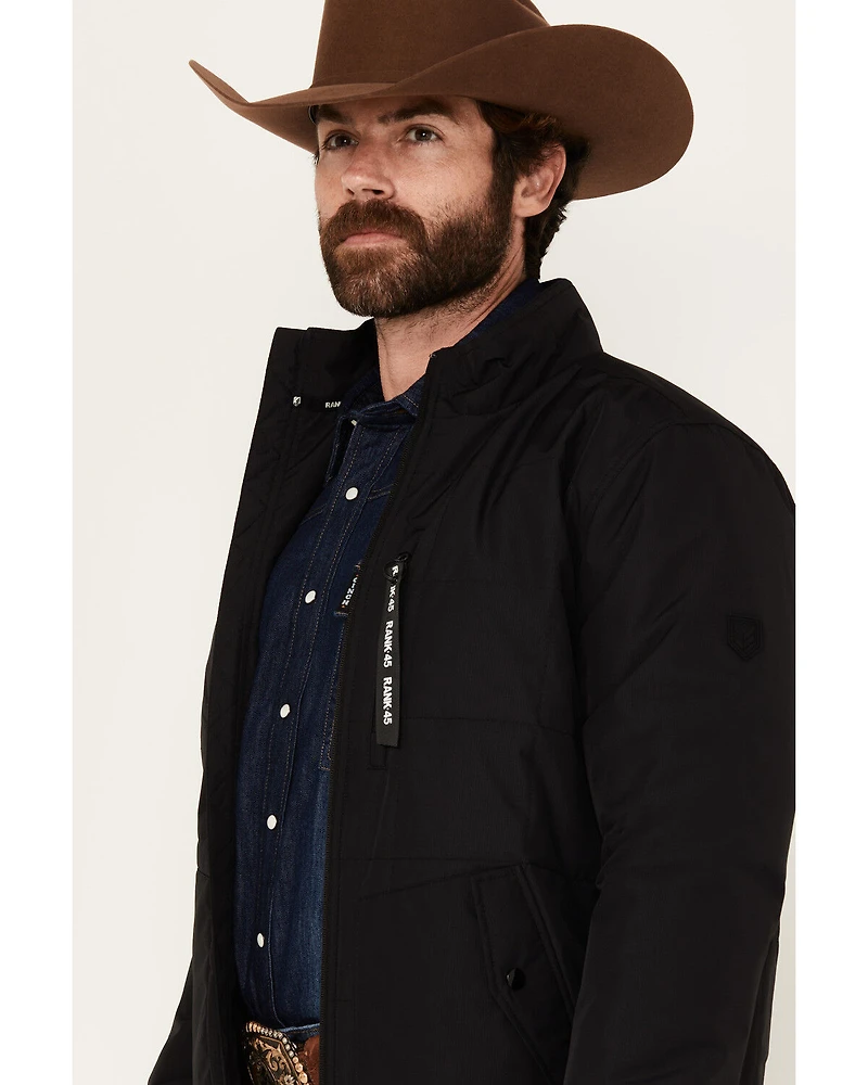 RANK 45® Men's Bart Solid Super Quilted Puffer Jacket