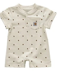 Carhartt Infant Boys' Logo Printed Short Sleeve Onesie