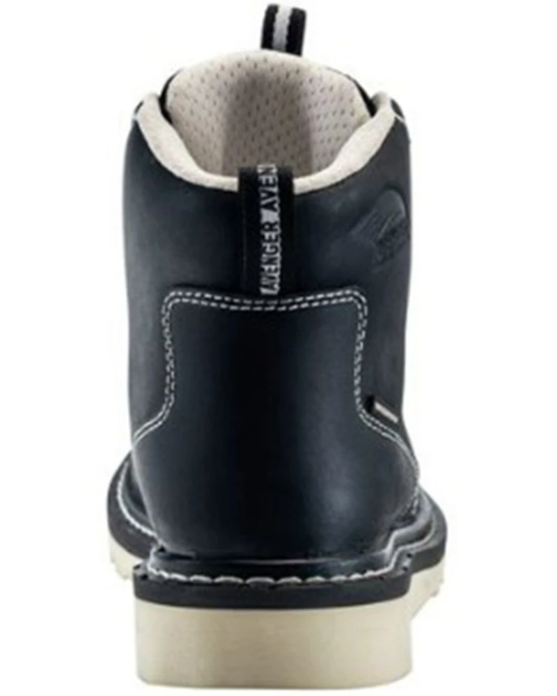 Avenger Women's Mid 6" Lace-Up Waterproof Wedge Work Boots - Carbon Toe