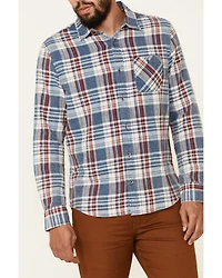 Flag & Anthem Men's Valinda Large Plaid Long Sleeve Button Down Western Shirt
