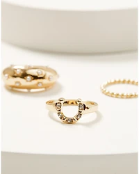 Shyanne Women's Pearls Ring Set - 4 Piece