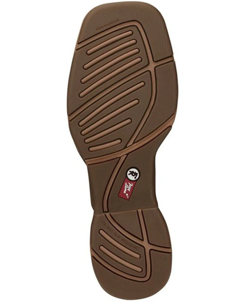 Tony Lama Men's Bartlett Amber Western Work Boots - Steel Toe