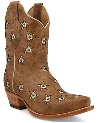 Black Star Women's Marfa Shortie Western Boots - Snip Toe