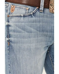 Moonshine Spirit Men's Whiskey Wash Decker Slim Straight Stretch Denim Jeans