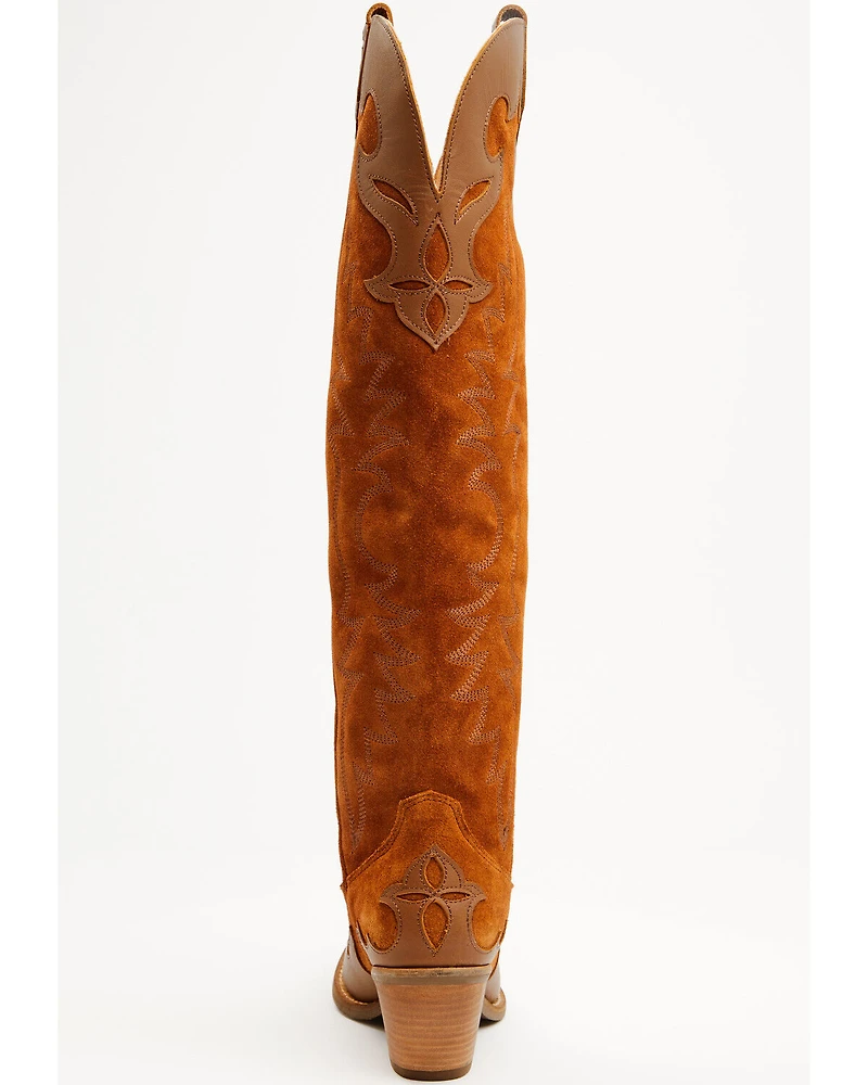 Dingo Women's Drama Queen Suede Tall Boots - Snip Toe