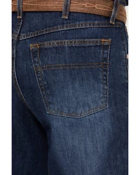 Cinch Men's Black Label Dark Wash Loose Fit Tapered Denim Jeans