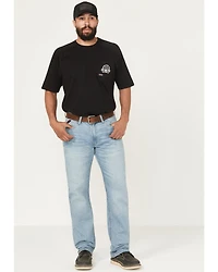 Ariat Men's Rebar M4 Light Wash Shoreline Straight Durastretch Denim Jeans