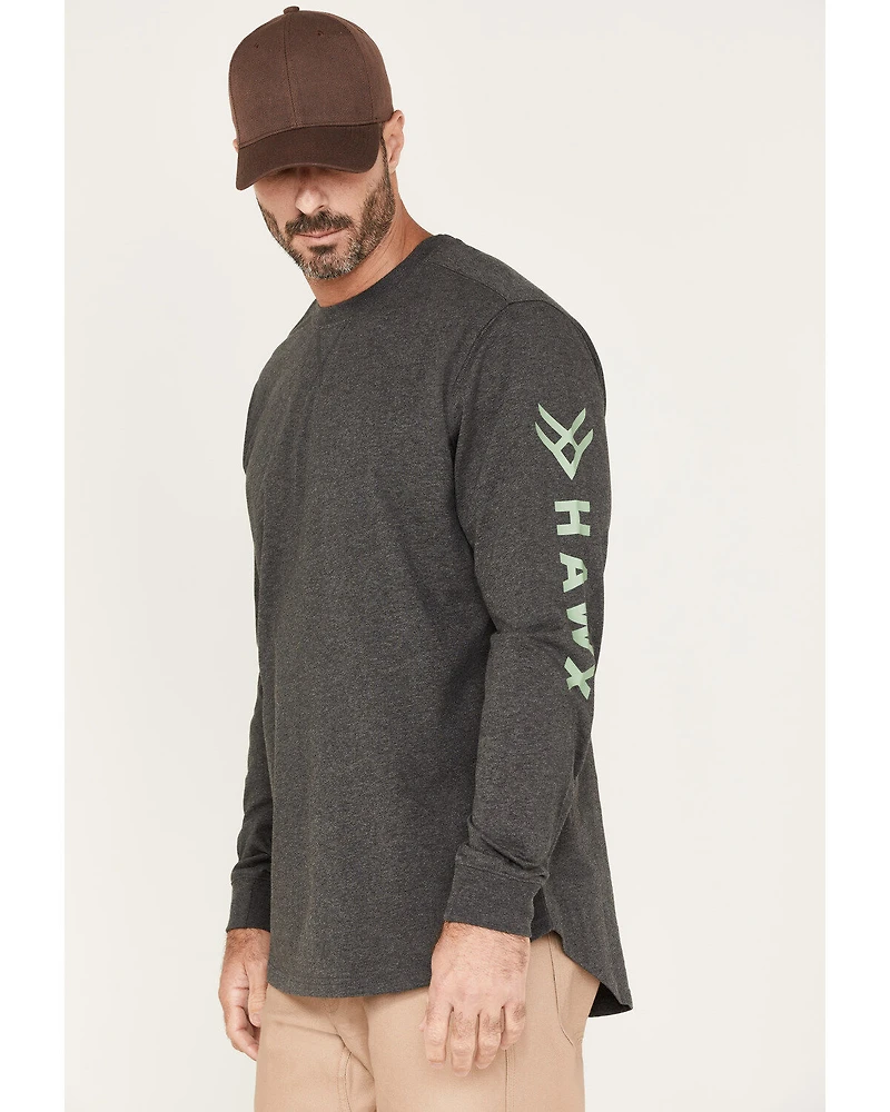 Hawx Men's Logo Graphic Work T-Shirt