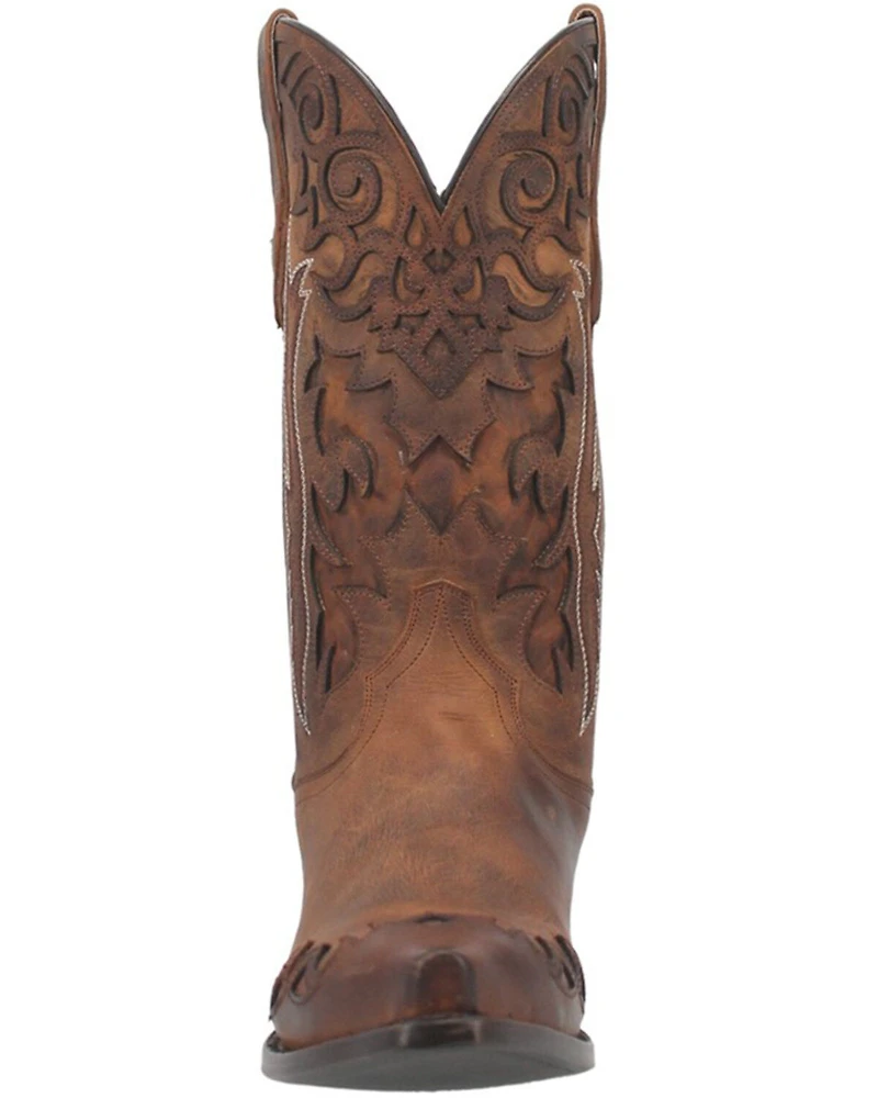 Dan Post Men's Denton All-Over Overlay Western Boots - Snip Toe