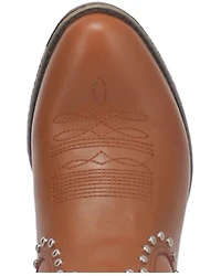 Dingo Women's Destry Studded Fringe Western Fashion Booties - Round Toe