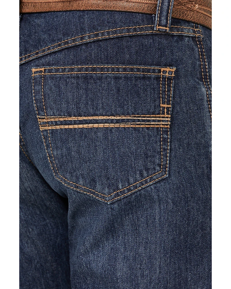 Cinch Men's Carter 2.0 Medium Stonewash Relaxed Bootcut Rigid Denim Jeans