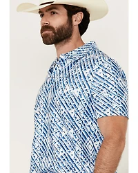 Panhandle Men's Southwestern Print Short Sleeve Performance Polo Shirt