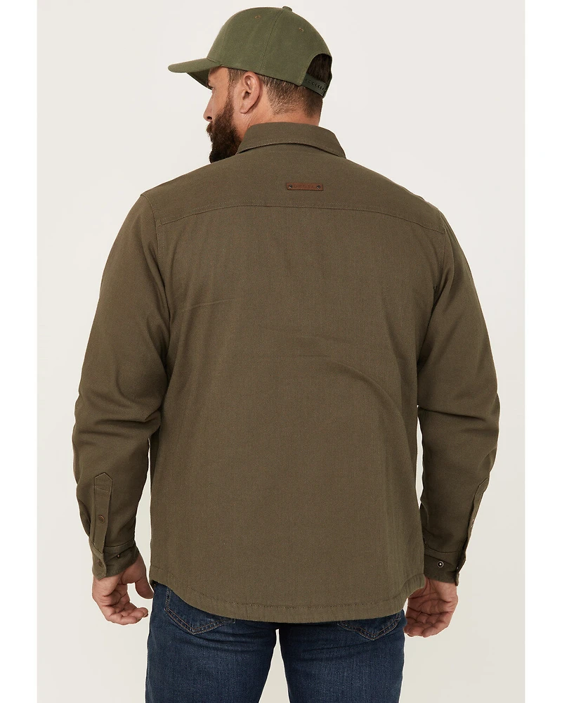 Dakota Grizzly Men's Elias Twill Fleece Lined Shirt Jacket