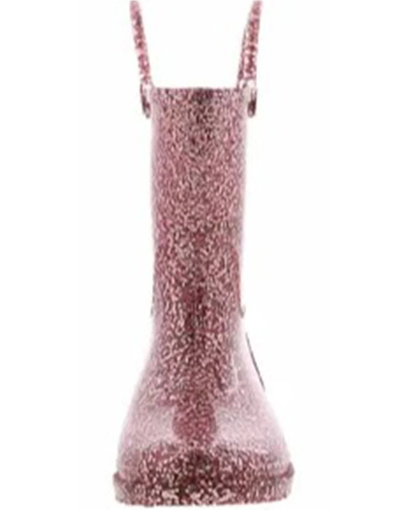 Western Chief Girls' Glitter PVC Rain Boots - Round Toe
