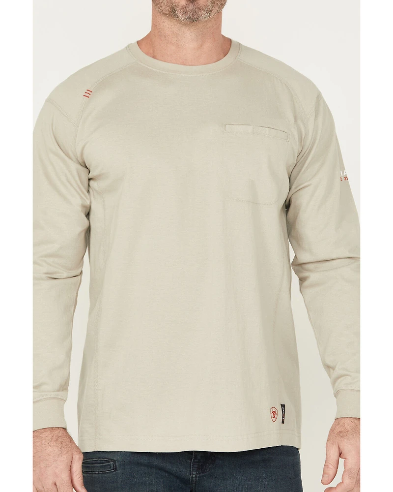 Ariat Men's FR Air USA Scream Long Sleeve Work T-Shirt - Big