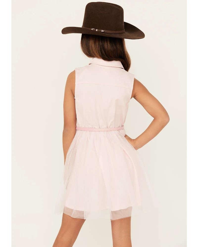 Sugar California Girls' Fringe Tutu Dress
